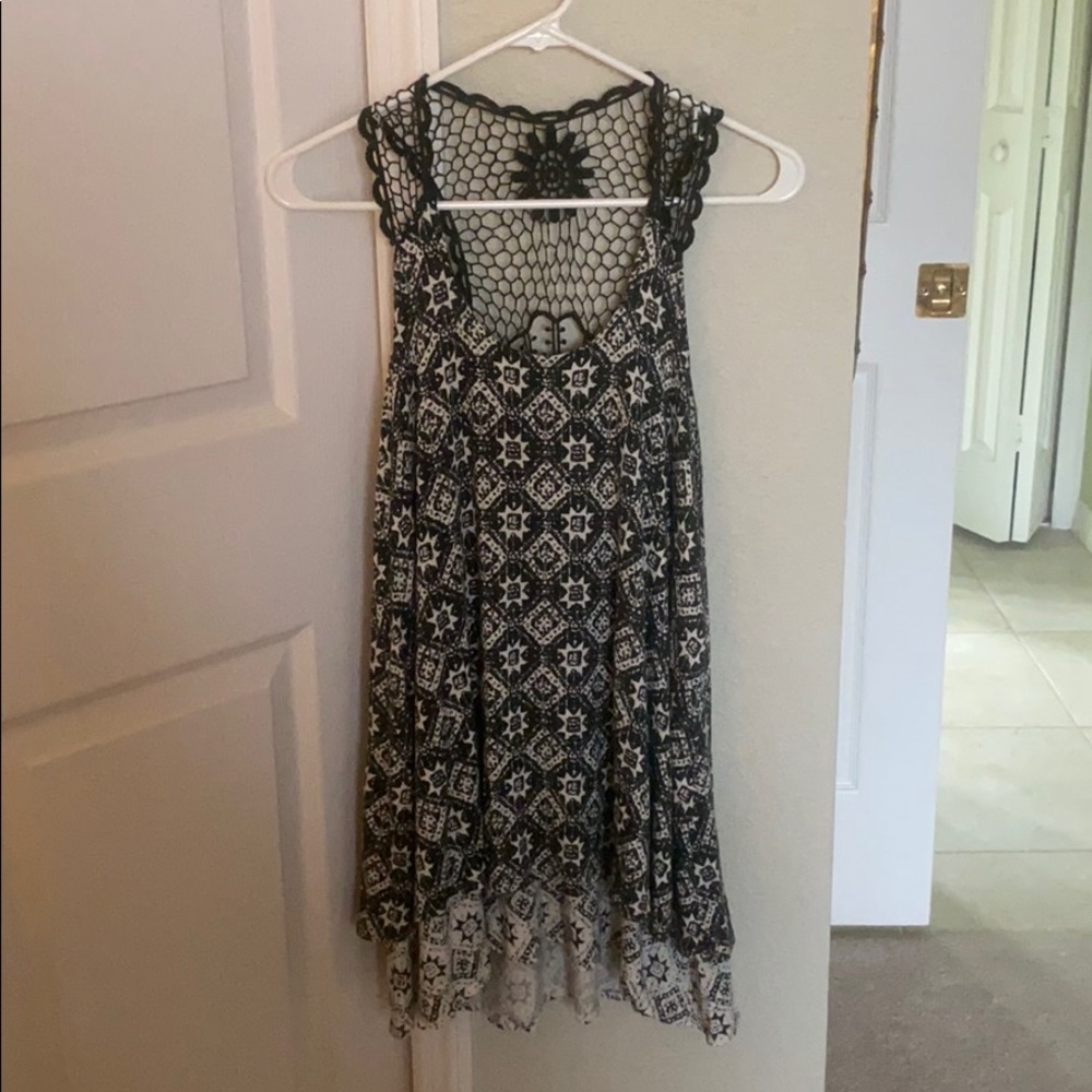 Extra small green and white Lucky Love dress